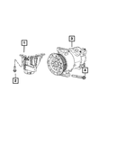 6509285AA - Air Conditioners and Heaters: Hex Flange Head Bolt for Mopar Image