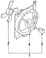 2148160Y25 - Cooling System: Fan Assembly for Nissan Image