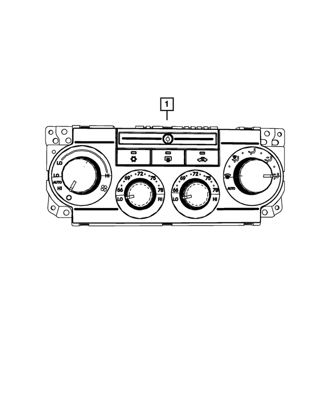 55111871AE - Electrical: A/c And Heater Control for Mopar Image