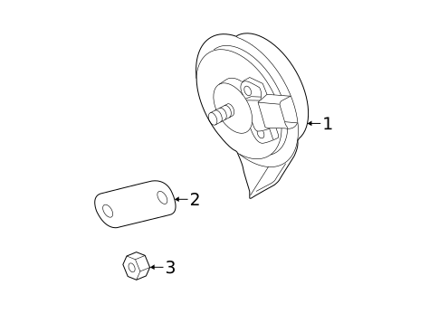 Horn for 2020 Volkswagen Atlas Cross Sport #0