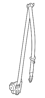 2010-2016 Porsche Panamera - Seat Belt Assembly