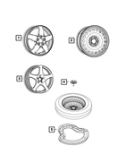 4726604AA - Wheels: Compact Spare Spacer for Mopar Image