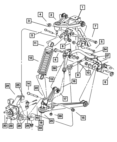 Front Suspension for 2005 Dodge Viper #0