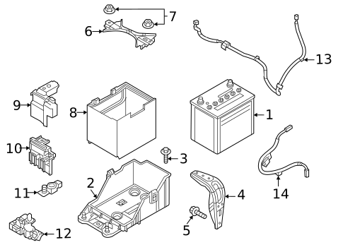 Battery for 2021 Mazda CX-30 #0