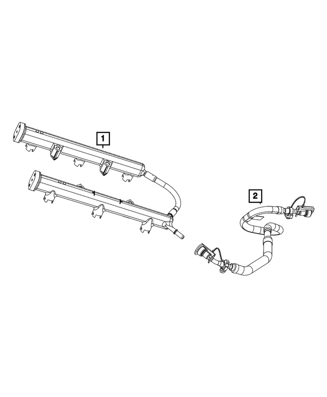68510999AA - Fuel and Accelerator Pedal: Fuel Supply Tube for Mopar Image