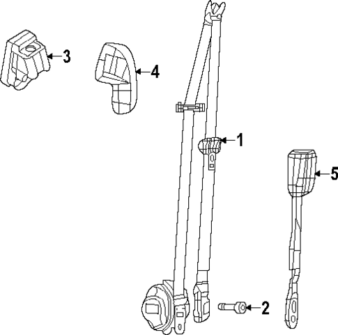 Front Seat Belts for 2023 Dodge Hornet #0