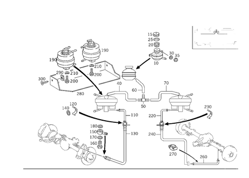 Actuation of Differential Lock, Hydraulic for 2013 Mercedes-Benz G63 AMG #0