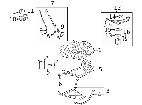 Fuel Pumps & Related Components for 2008 Chevrolet Malibu #0