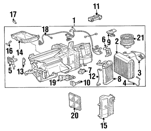 Blower Motor & Fan for 1993 Lexus SC300 #0