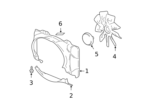 Cooling Fan for 2004 Ford Expedition #0