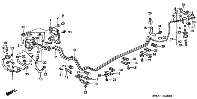 Fuel Pipe (CNG) for 1999 Honda Civic #0