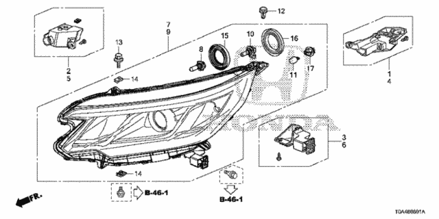 Headlight ('15-) for 2015 Honda CR-V #0