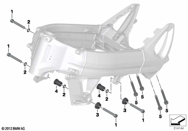 7129905383 - Frame and Mounting Parts: Isa Screw - M10X75-8.8-zns3 for BMW-Motorrad Image