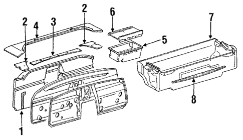 Interior Trim - Rear Body for 1995 Toyota MR2 #0