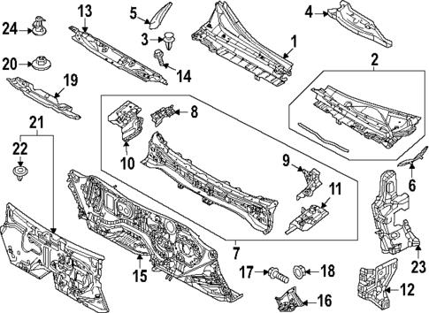 Cowl for 2023 Mazda CX-50 #0