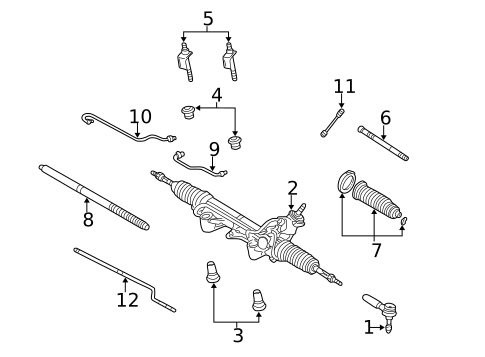 P/S Pump & Hoses for 2005 Ford Explorer Sport Trac #1