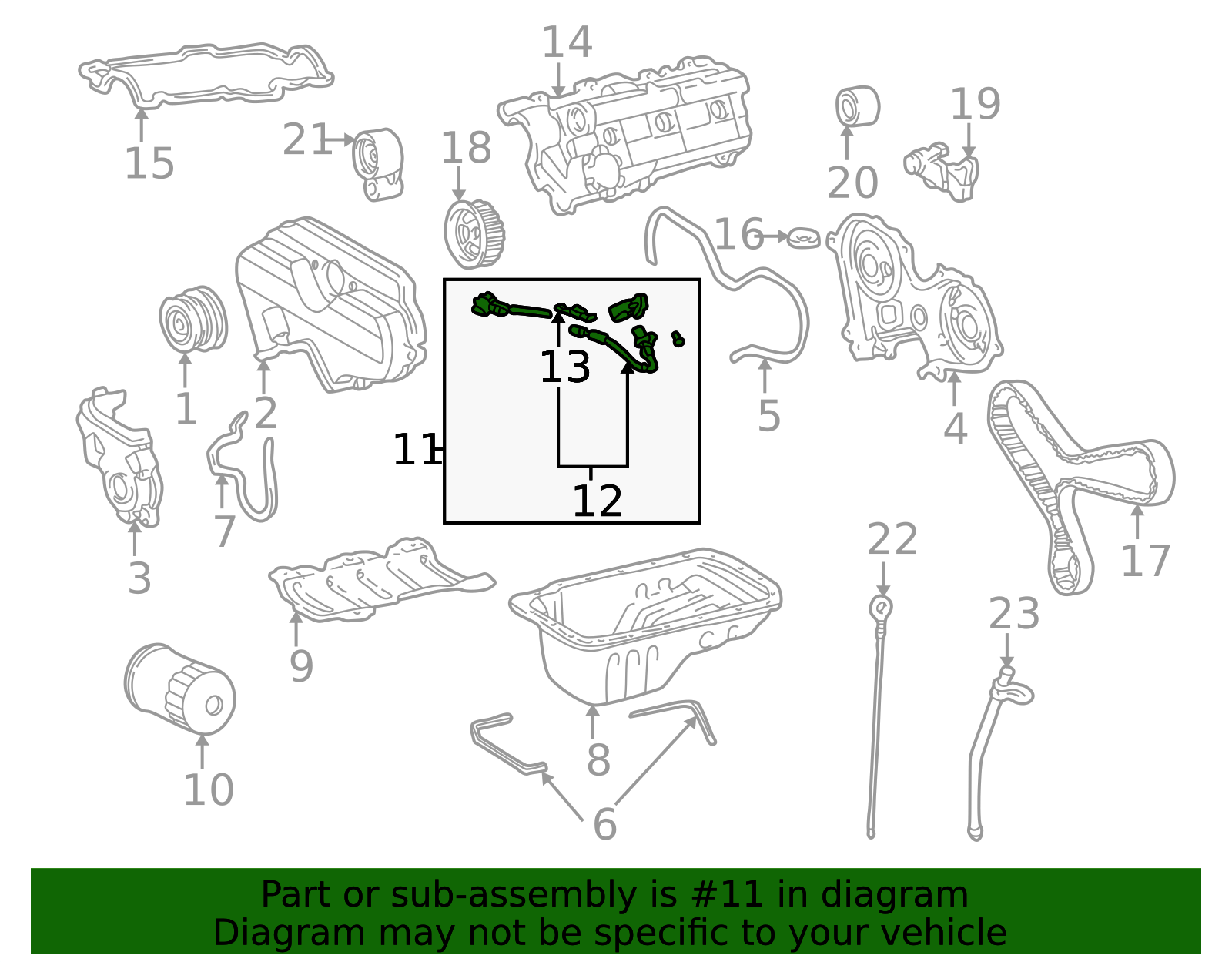 19300-50011 - Engine Camshaft Position Sensor - 2004-2009 Toyota - View #9