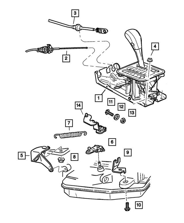 52109673AF - Automatic Transmission 4 Speed: Shifter Housing And Lever for Mopar Image