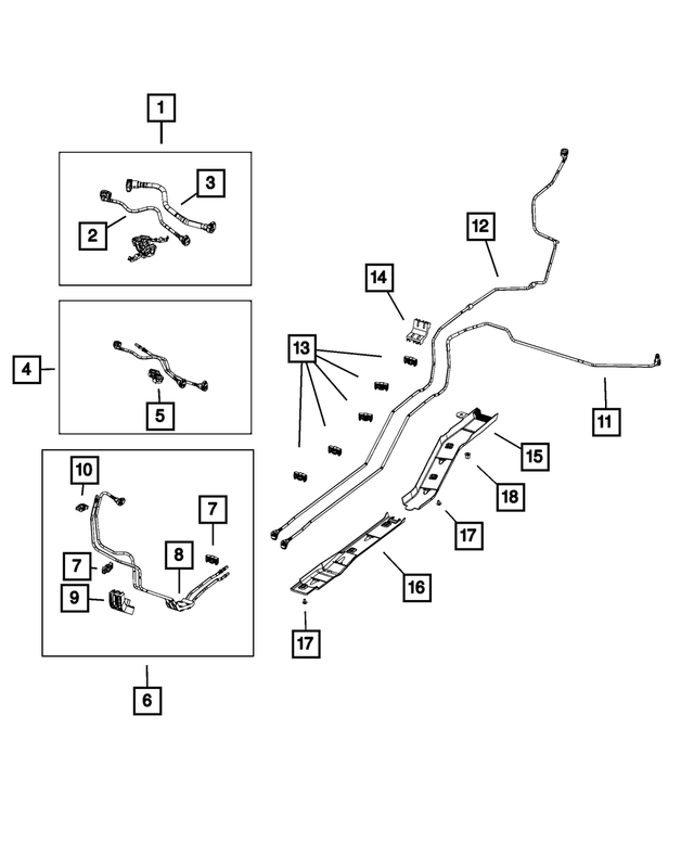 68201390AA - Fuel: Fuel Line Shield for Mopar Image image
