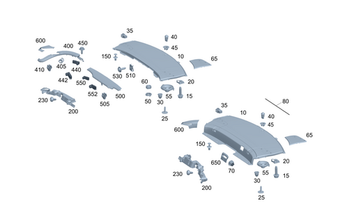 Rear Shelf/Rear Window Roller Blind for 2025 Mercedes-Benz S63 AMG E Performance #0