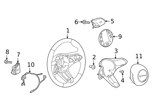 Steering Wheel & Trim for 2019 Jaguar I-Pace #0