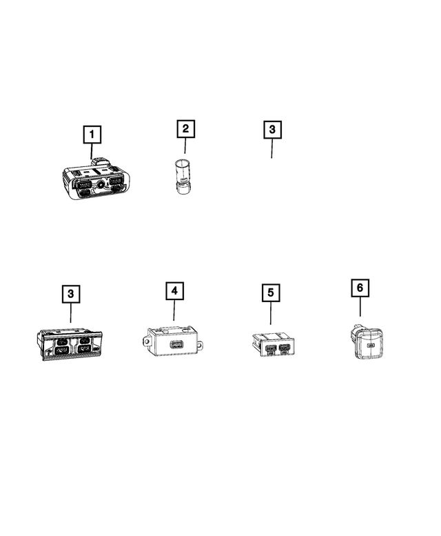 68487349AB - Electrical: Charging Port Usb for Mopar Image