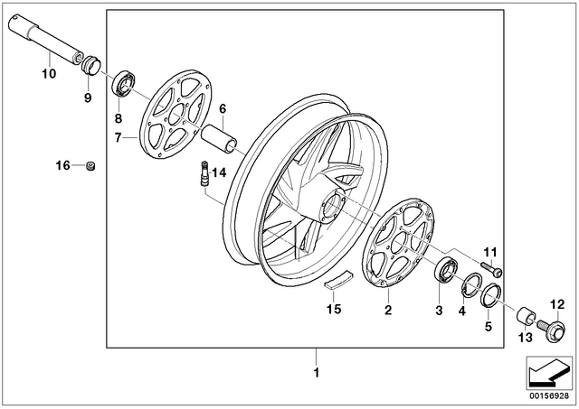 36317670020 - : Brake Disk Support, Left for BMW-Motorrad Image