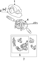 K2AB66120A - : Turn Signal Switch for Kia: Sephia Image