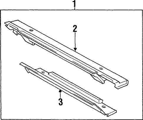 Rear Floor & Rails for 1995 Land Rover Discovery #0