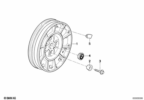 Wheels with Bearings for 1993 BMW-Motorrad R 100 GS #2