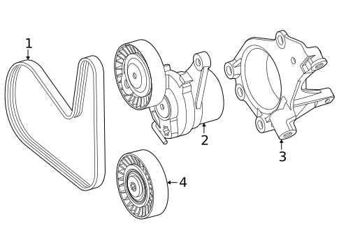 Belts & Pulleys for 2024 Mercedes-Benz S 63 AMG&reg; E Performance #0