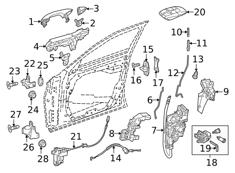 Keyless Entry Components for 2021 Mercedes-Benz E350 #3