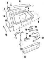 10070402 - Body: Interior Molding for Buick: Century | Oldsmobile: Cutlass Ciera, Cutlass Cruiser | Pontiac: 6000 Image image