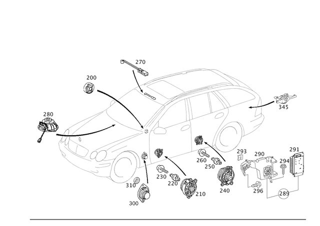 2038203502 - Electrical System: Speaker for Mercedes-Benz Image image