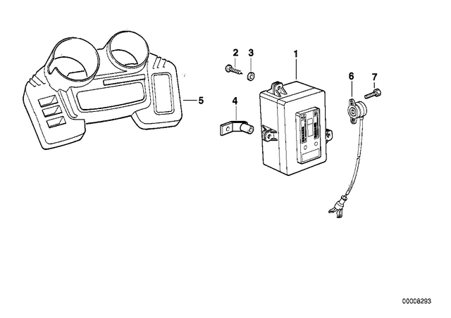 62212306529 - : Instrument Carrier /Information Display for BMW-Motorrad Image