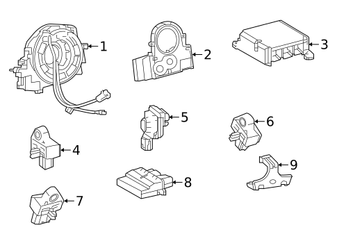 Air Bag Components for 2025 Toyota Corolla #1