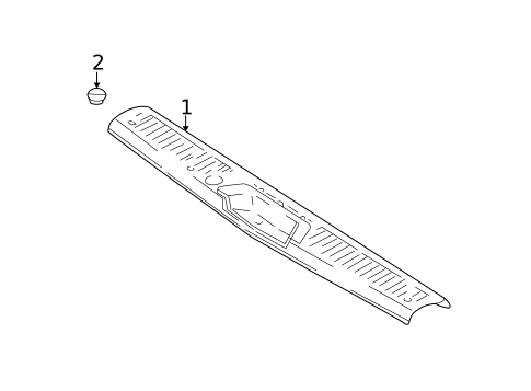 Interior Trim - Rear Body for 2005 Kia Sedona #0