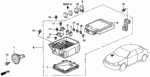 38212SM4003 - Electrical/Exhaust/Heater/Fuel: FUSE, BLOCK (40A) for Honda Image