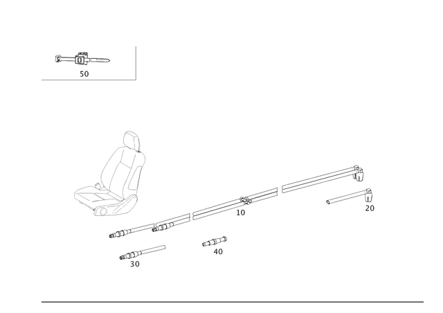 2048000115 - Vacuum System/Hydraulic System: Line for Mercedes-Benz: C250, C300, C350 Image image