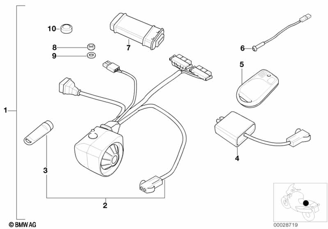 7147575163 - Audio, Navigation, Information Systems: Self-Locking Hex Nut - M6 ZNNIV si for BMW-Motorrad Image image