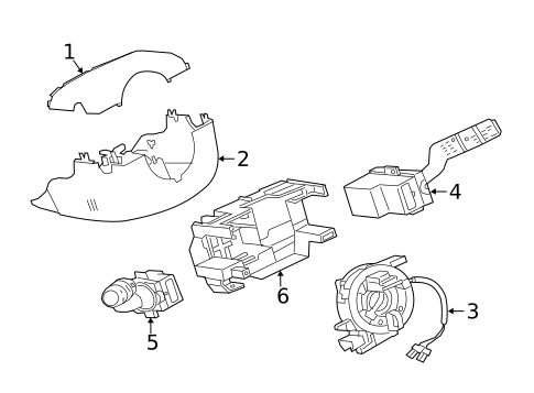 Shroud, Switches & Levers for 2020 Jaguar XF #1