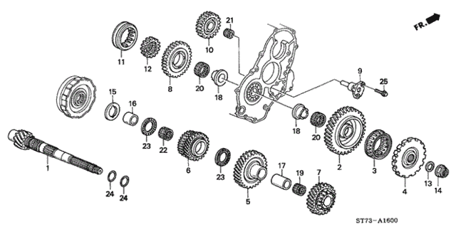 AT Countershaft (2) for 2001 Acura Integra #0