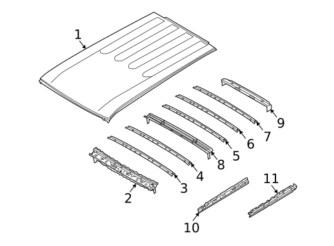 Roof & Components for 2011 Nissan Cube #0