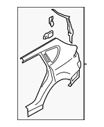 51439XA02A9P - Body: Outer Quarter Panel for Subaru: Tribeca Image