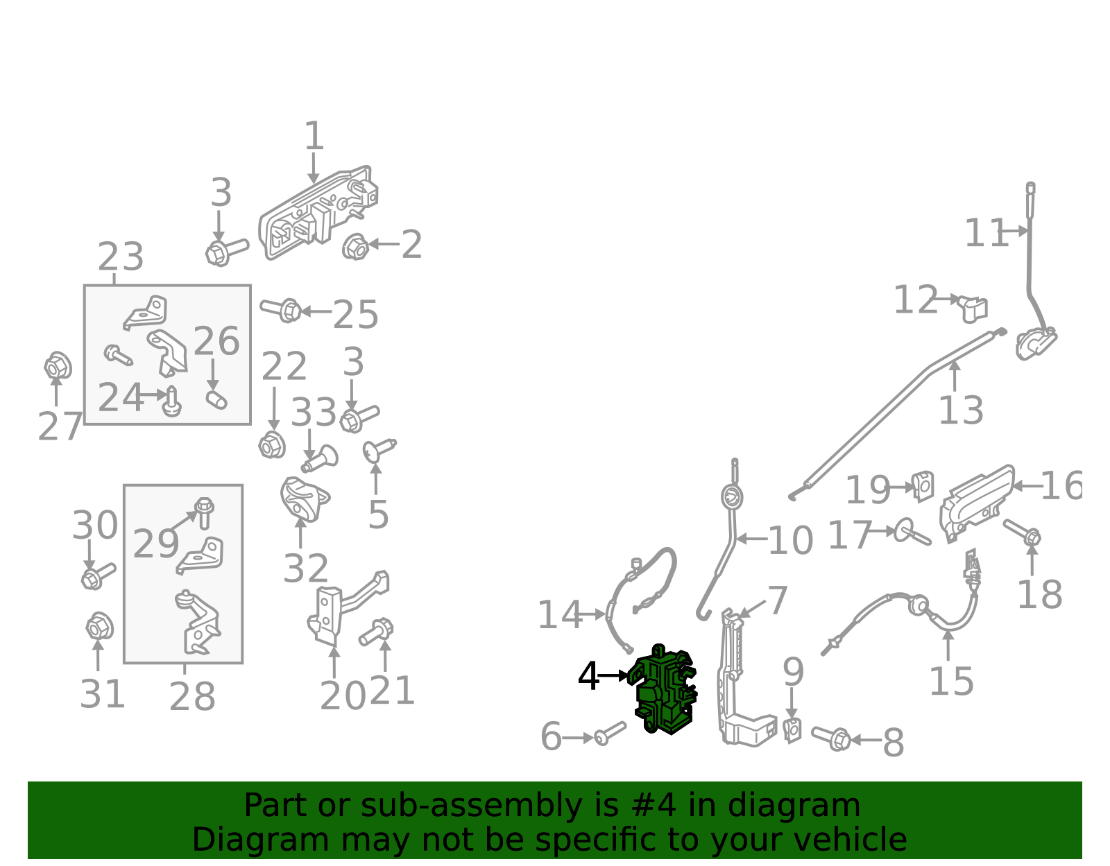 2015-2022 Ford Door Lock Actuator Motor JL3Z-1526413-D