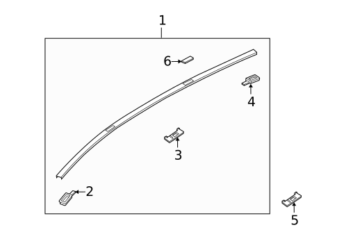 Exterior Trim - Roof for 2011 Mazda CX-7 #1