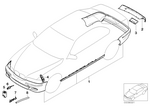 51127891916 - Retrofitting / Conversion / Accessories: Cover, Lower Part Center for BMW Image