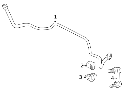 Stabilizer Bar & Components for 2003 Acura CL #1