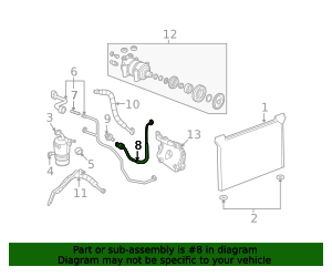 2006-2013 GM Air Conditioning Hose Assembly 22876351 GM | GMPartsDirect.com