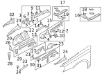 51639AG01A9P - Body: Tie Down for Subaru: Legacy, Outback Image